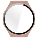 For Honor Watch 5 Ultra Watch Case PC Frame with Tempered Glass Screen Film - Pink - 6