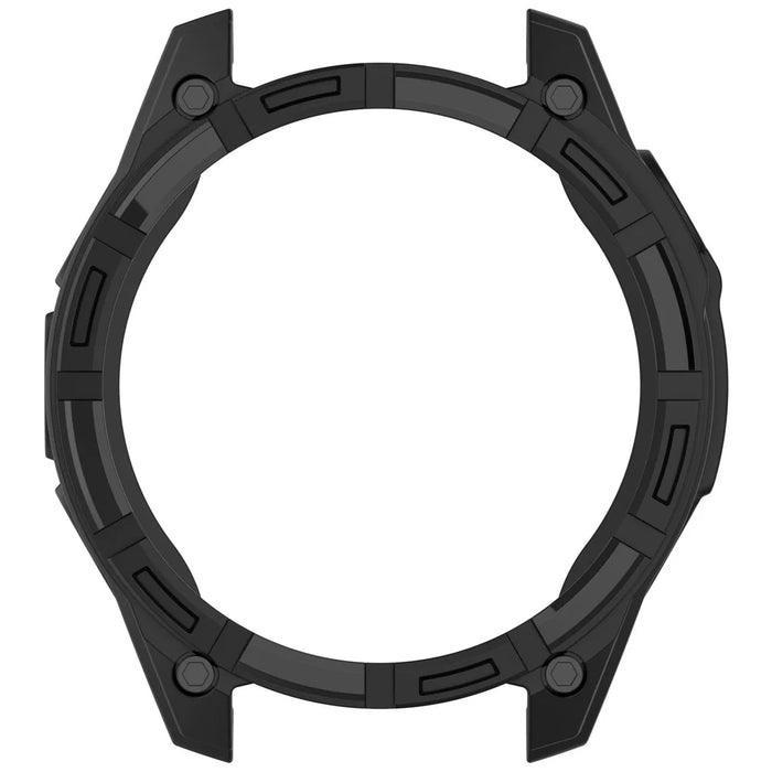 For Garmin quatix 8 51mm TPU Watch Case Hollow Shockproof Bumper Frame - Black - 6