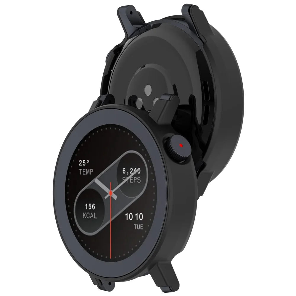 For Nothing CMF Watch 3 Pro Half Coverage Hollow-Out Protective Frame PC Watch Case - Black - 3