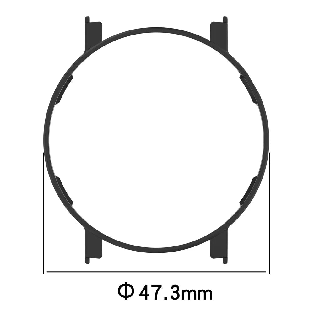 For Nothing CMF Watch 3 Pro Half Coverage Hollow-Out Protective Frame PC Watch Case - Black - 7