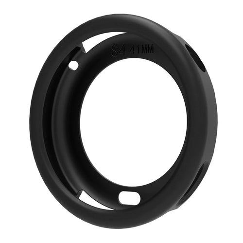 For Xiaomi Watch S4 41mm Watch Case Soft Silicone Hollow Watch Frame Cover - Black - 1