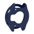For Garmin Forerunner 570 47mm Watch Case Soft Silicone Hollow Watch Frame Cover - Navy Blue - 2