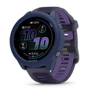 For Garmin Forerunner 570 47mm Watch Case Soft Silicone Hollow Watch Frame Cover - Navy Blue - 3