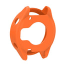 For Garmin Forerunner 570 42mm Watch Case Soft Silicone Hollow Watch Frame Cover - Orange - 2
