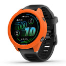 For Garmin Forerunner 570 42mm Watch Case Soft Silicone Hollow Watch Frame Cover - Orange - 3
