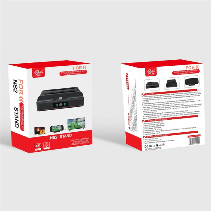 KJH KJH-NS2-027 Portable TV Dock Video Converter Stand for Nintendo Switch 2 / Switch OLED / Switch Charging Station - 7