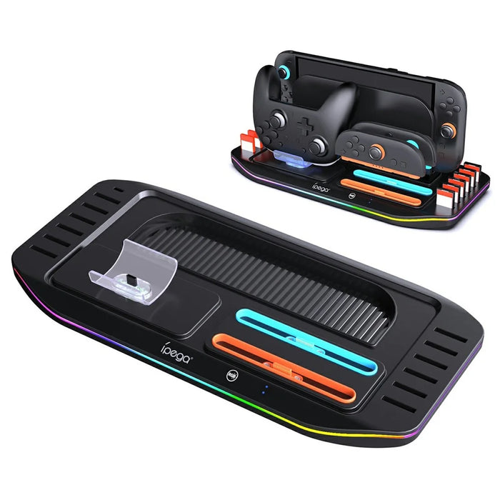 IPEGA PG-SW2048 For Nintendo Switch 2 / Switch Pro Multifunctional Charging Dock Game Cards Storage Stand - 1