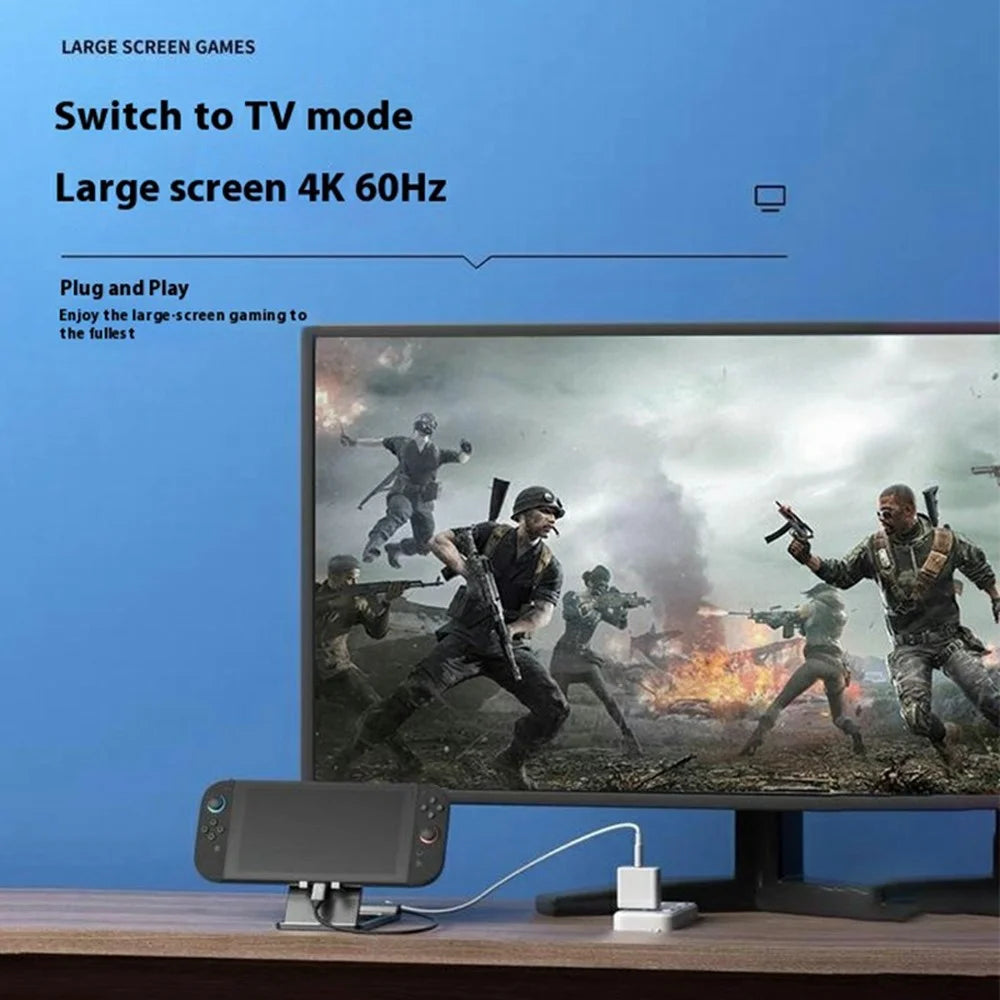 SW02 For Nintendo Switch 2 / Switch HD Video Converter Charging Stand Support 4K 60Hz HDR VRR Dynamic Output - 3