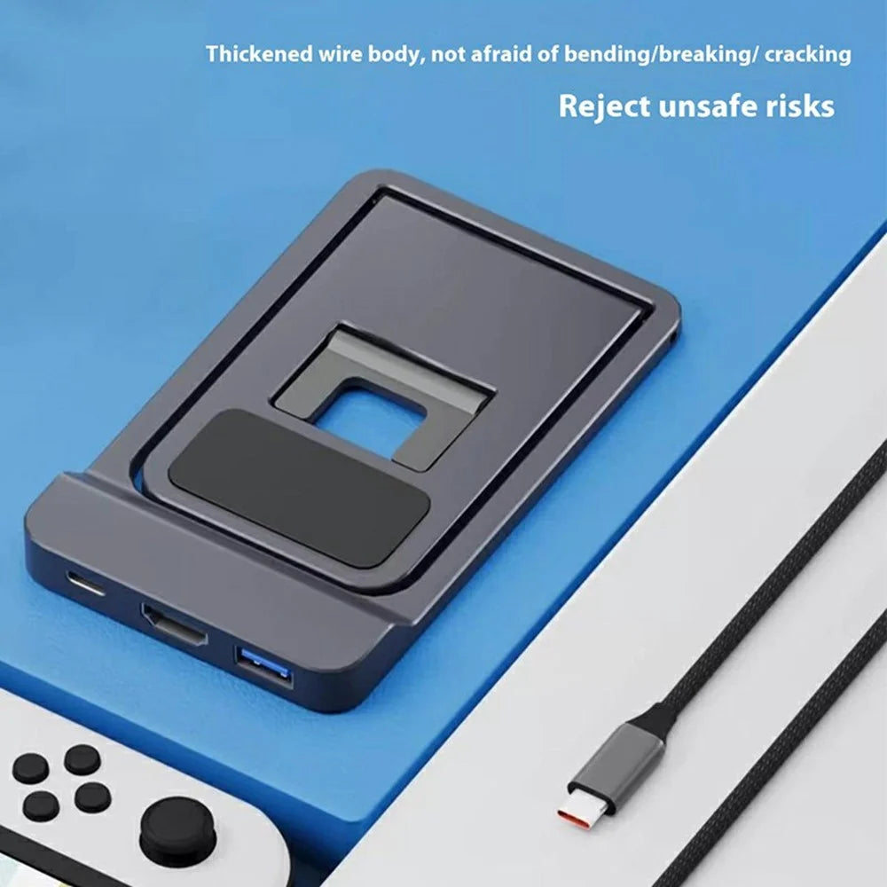 SW02 For Nintendo Switch 2 / Switch HD Video Converter Charging Stand Support 4K 60Hz HDR VRR Dynamic Output - 6