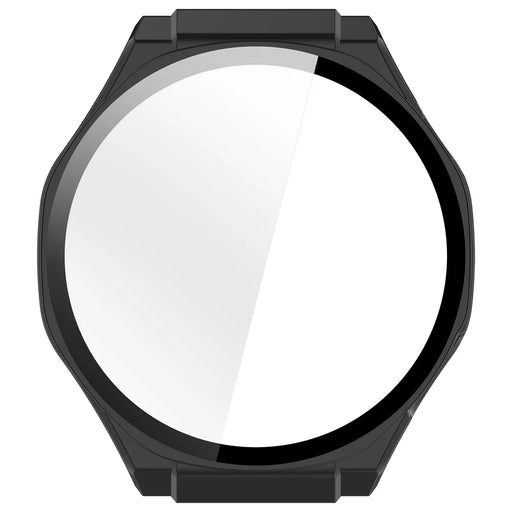WANLONFENG For Honor Watch 5 Ultra Watch Case  PC Frame Cover with Tempered Glass Screen Protector - Black - 2