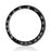 Style B For Samsung Galaxy Watch8 44mm Watch Bezel Aluminum Alloy Protective Ring - Black / White Markings - 1