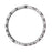 Style B For Garmin Fenix 8 AMOLED 47mm Watch Bezel Aluminum Alloy Protective Ring - Silver / Black Markings - 1