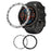 Style B For Garmin Fenix 8 AMOLED 47mm Watch Bezel Aluminum Alloy Protective Ring - Silver / Black Markings - 6