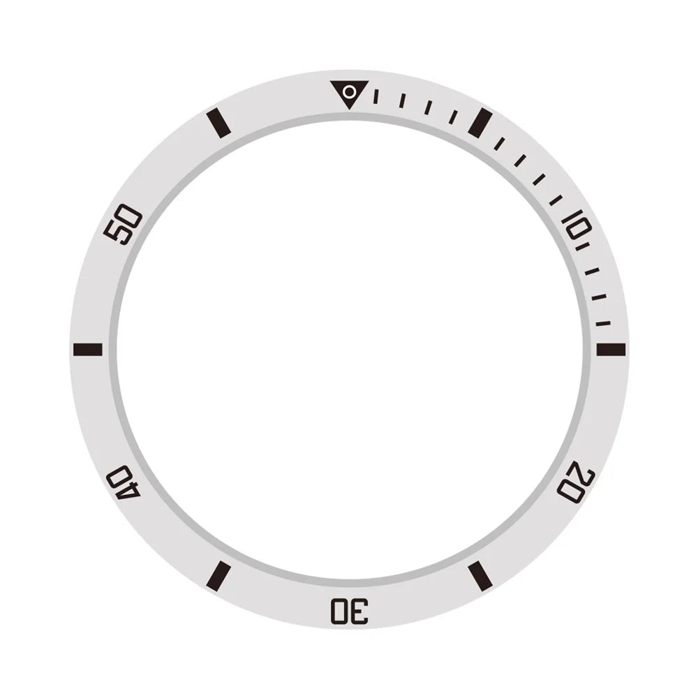 Style A For Garmin Fenix 8 AMOLED 51mm Watch Bezel Aluminum Alloy Protective Ring - Silver / Black Markings - 1