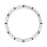 Style A For Garmin Fenix 8 AMOLED 43mm Watch Bezel Aluminum Alloy Protective Ring - Silver / Black Markings - 1