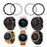 Style A For Garmin Fenix 8 AMOLED 43mm Watch Bezel Aluminum Alloy Protective Ring - Silver / Black Markings - 5