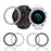Style A For Garmin Fenix 8 AMOLED 43mm Watch Bezel Aluminum Alloy Protective Ring - Silver / Black Markings - 6