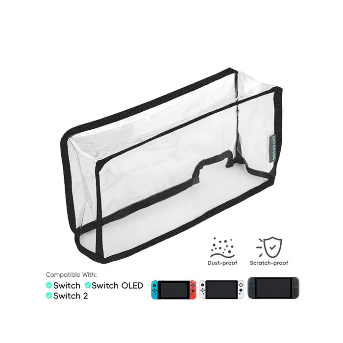 DATA FROG Dust Cover for Nintendo Switch 2 / Switch / Switch OLED Game Console Dock Transparent Protective Sleeve - 2