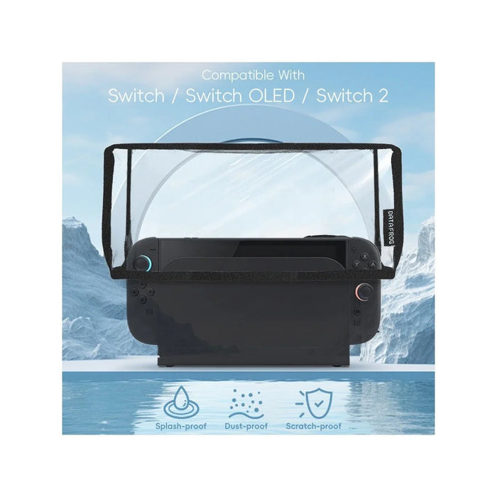 DATA FROG Dust Cover for Nintendo Switch 2 / Switch / Switch OLED Game Console Dock Transparent Protective Sleeve - 4