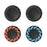 DATA FROG 4Pcs for Nintendo Switch 2 Joystick Caps Joy-Con Anti Slip Protective Thumb Grip Silicone Caps - Black+Orange+Blue - 1