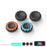 DATA FROG 4Pcs for Nintendo Switch 2 Joystick Caps Joy-Con Anti Slip Protective Thumb Grip Silicone Caps - Black+Orange+Blue - 3