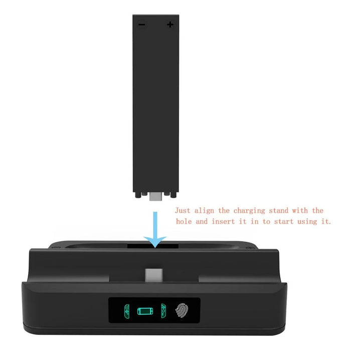 KJH KJH-NS2-029 For Nintendo Switch 2 Charging Dock Joy-Con Controllers Charging Station with RGB Light - Black - 6