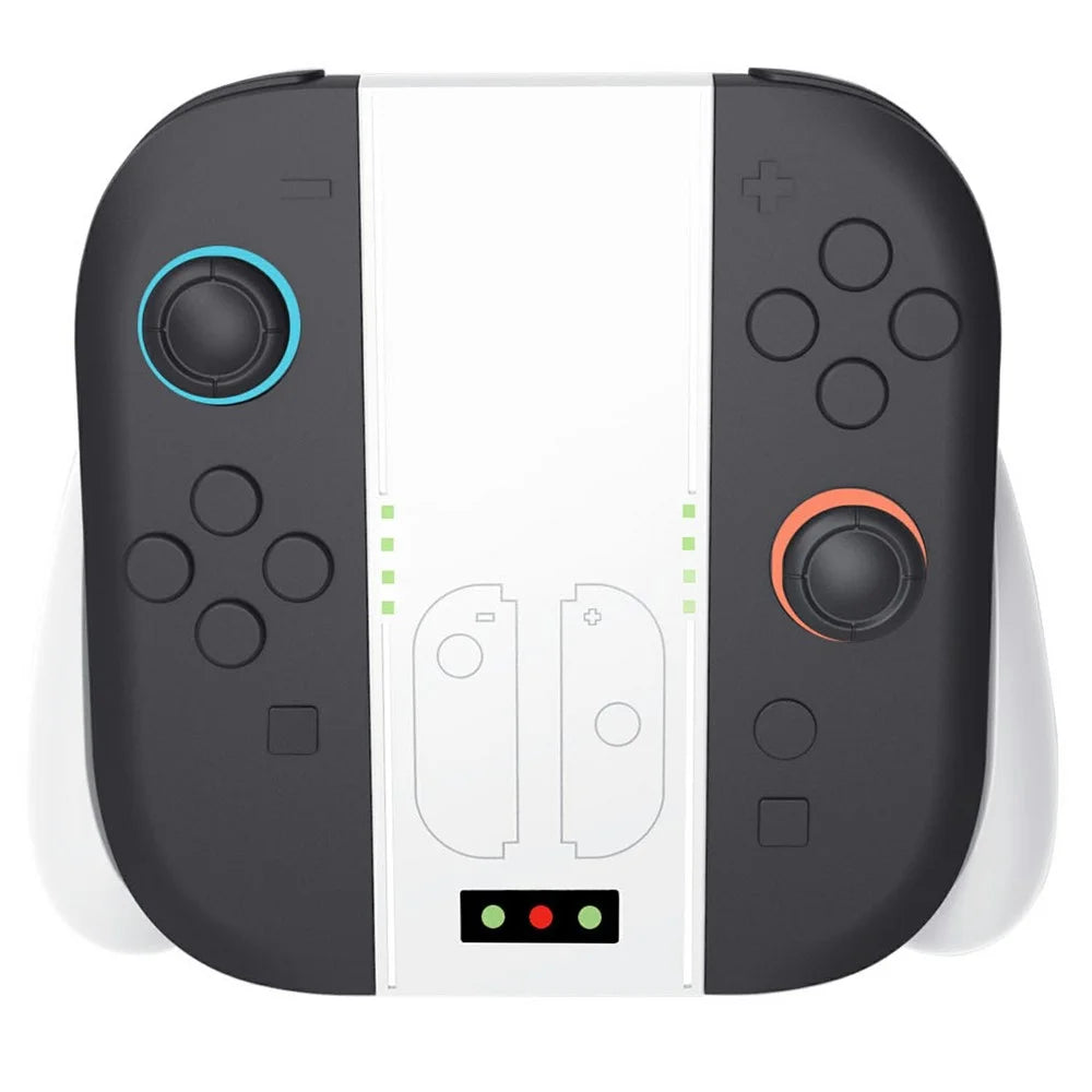 KJH KJH-NS2-031 For Nintendo Switch 2 Left and Right Joy-Con Charging Grip Handheld Controller Charger - White - 2