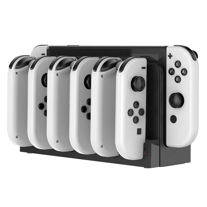 IPEGA PG-SW129 For Nintendo Switch / Switch OLED 6 in 1 Charger Dock Joy-Con Charging Station - Black  /  White - 4