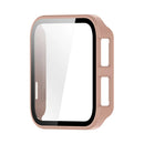 ENKAY HAT PRINCE For Garmin Venu X1 Watch Case   Rubberized Hard PC Cover with Tempered Glass - Pink - 2