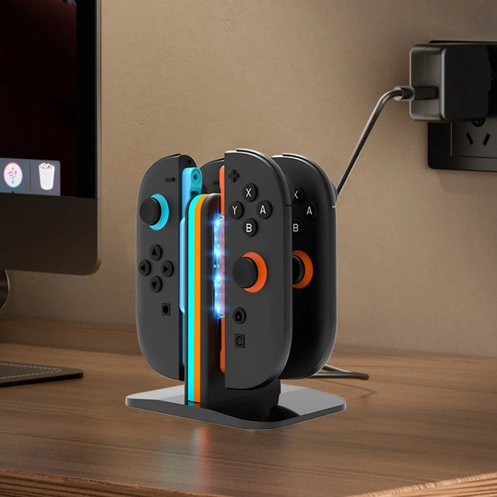 HBP-2857 For Nintendo Switch 2 Joy-Con 4 in 1 Charging Dock Controller Charger Station with LED Indicator - 2