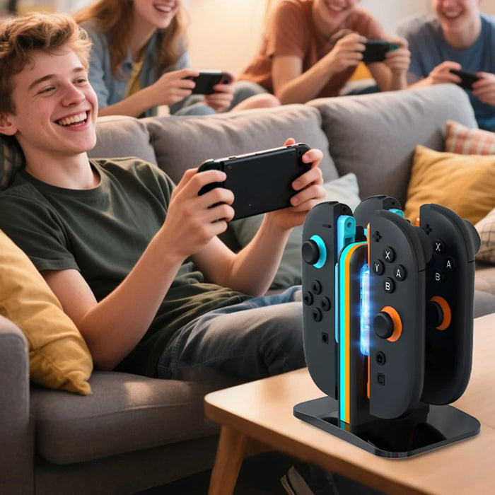 HBP-2857 For Nintendo Switch 2 Joy-Con 4 in 1 Charging Dock Controller Charger Station with LED Indicator - 4