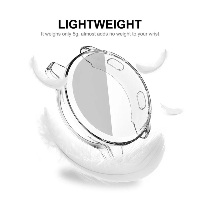 HAT PRINCE Transparent Full Coverage Soft TPU Watch Cover Case for Garmin Venu 2 45mm / Vivoactive 4 45mm - 5