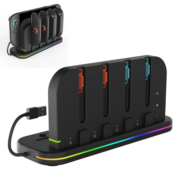 IPEGA PG-SW2062 Console Cooling Stand for Nintendo Switch 2 / Switch / Switch OLED Controller Charging Dock with RGB Lights - 1