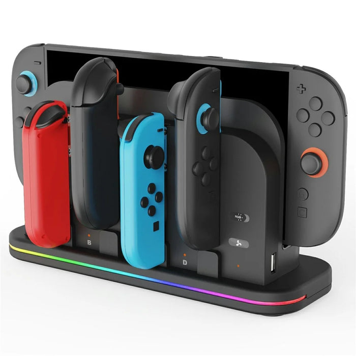 IPEGA PG-SW2062 Console Cooling Stand for Nintendo Switch 2 / Switch / Switch OLED Controller Charging Dock with RGB Lights - 4