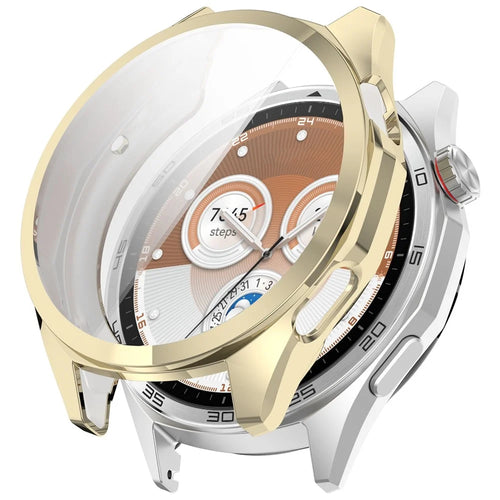 For Huawei Watch GT 6 46mm Watch Case Full Protection Scratch Resistant TPU Cover - Electroplating Light Gold - 1