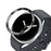 Type A for Samsung Galaxy Watch8 40mm Bezel Ring Metal Bezel Styling Dial Protective Case Cover - Black  /  White Characters - 1