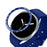 Type E for Samsung Galaxy Watch8 44mm Bezel Ring Anti Scratch Metal Watch Bezel Loop - Blue / White Characters - 1