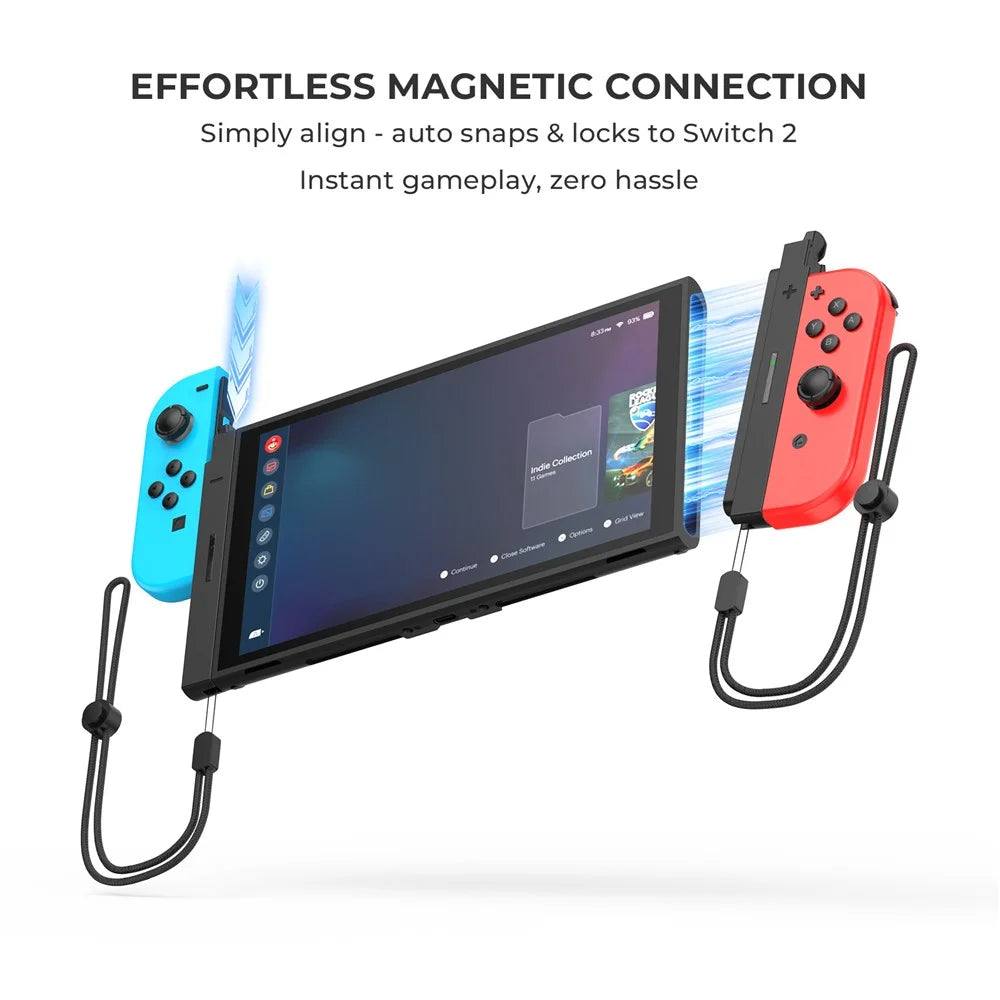 JYS-NS2327 Magnetic Joy-Con Adapter for Nintendo Switch 1 Joy-Con Controllers to Switch 2 Game Console - 4