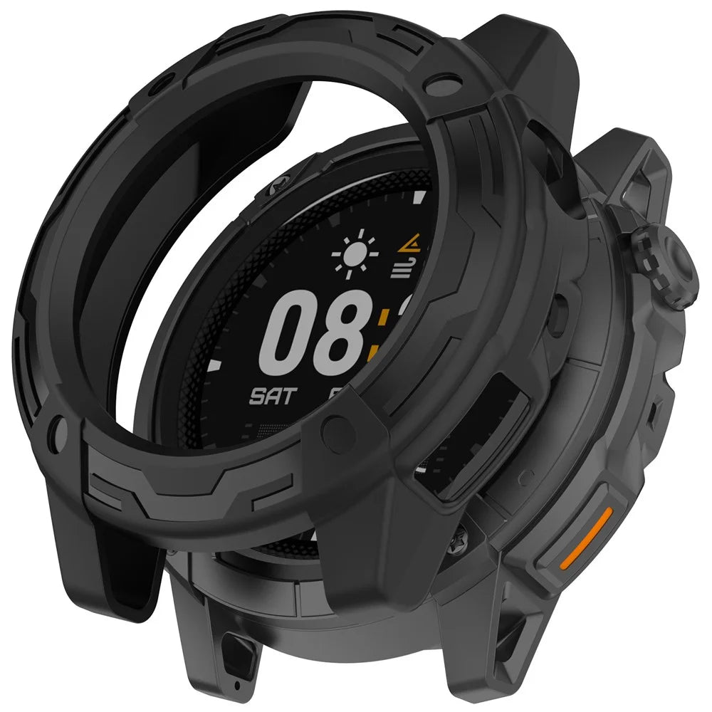 For Coros Nomad Watch Case Cover Hollow Shockproof TPU Bumper Frame Protector - Black - 1