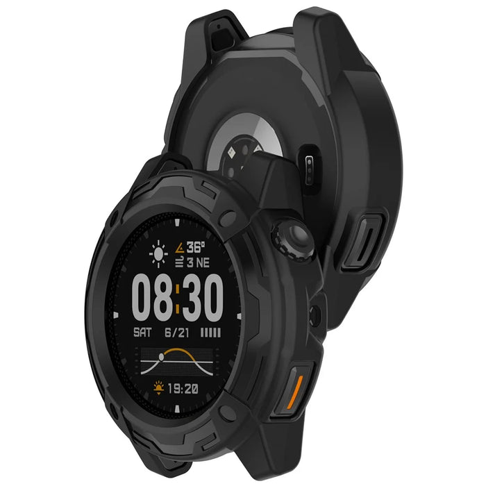 For Coros Nomad Watch Case Cover Hollow Shockproof TPU Bumper Frame Protector - Black - 3