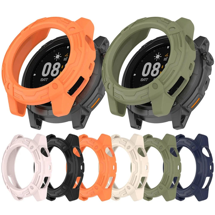 For Coros Nomad Watch Case Cover Hollow Shockproof TPU Bumper Frame Protector - Black - 4