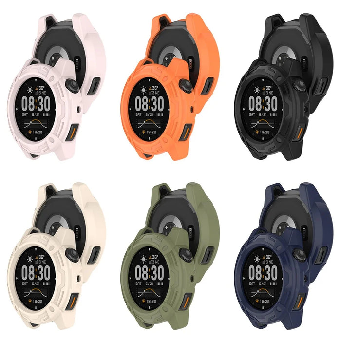 For Coros Nomad Watch Case Cover Hollow Shockproof TPU Bumper Frame Protector - Black - 5