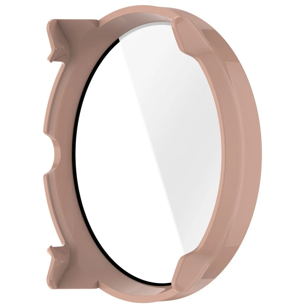 For Suunto Race 2 Hard PC Watch Case with Tempered Glass Screen Film - Pink - 5