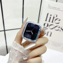 Watch Case For Apple Watch Series 3  /  2  /  1 42mm Color Changing Glitter Resin Coated PC Cover - Blue - 1