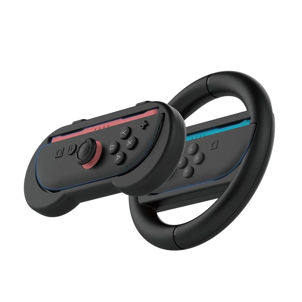 PGTECH GP-393 For Nintendo Switch 2 10 in 1 Controller Accessory Kit Joystick Caps Steering Wheel Grip Handle and Sticker Set - 4