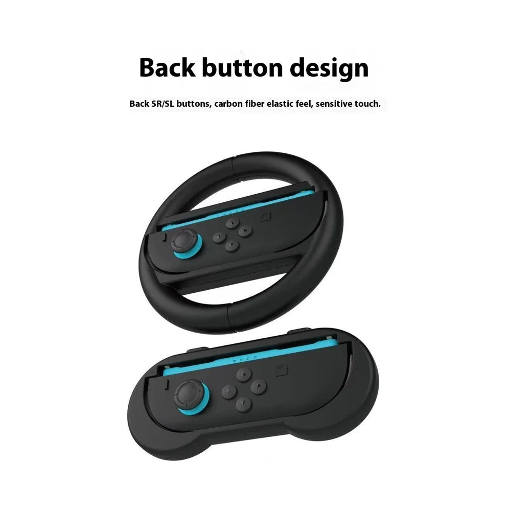 PGTECH GP-393 For Nintendo Switch 2 10 in 1 Controller Accessory Kit Joystick Caps Steering Wheel Grip Handle and Sticker Set - 5