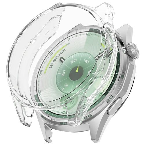For Huawei Watch GT 6 46mm TPU Watch Protective Case Full Coverage Shockproof Watch Cover - Transparent - 1