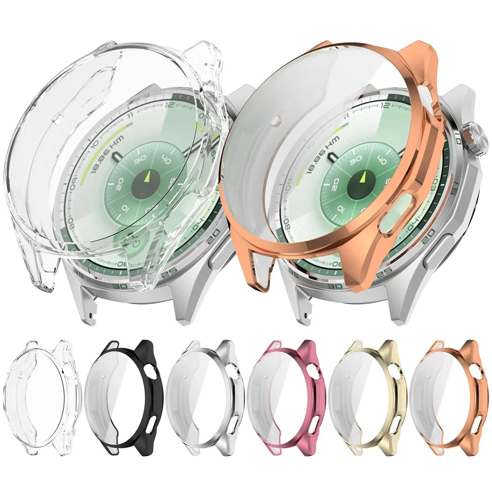 For Huawei Watch GT 6 46mm TPU Watch Protective Case Full Coverage Shockproof Watch Cover - Transparent - 7