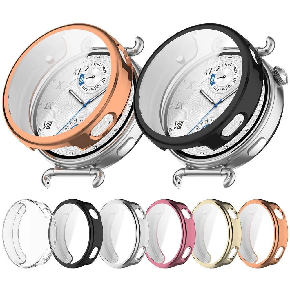 For Huawei Watch GT 6 41mm TPU Watch Protective Case Full Coverage Shockproof Watch Cover - Transparent - 7