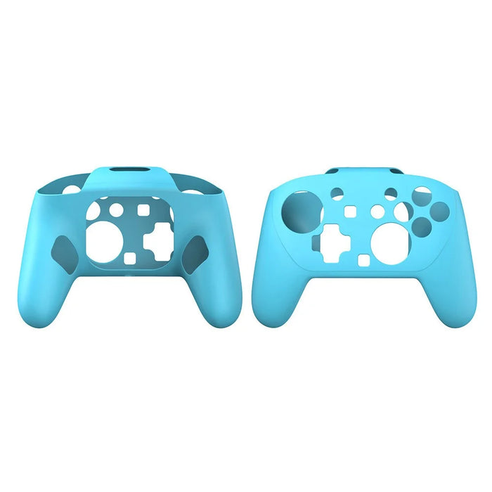 DOBE TNS-5178 For Nintendo Switch 2 Pro Game Controller Silicone Protective Case with Joystick Cap - Blue - 3